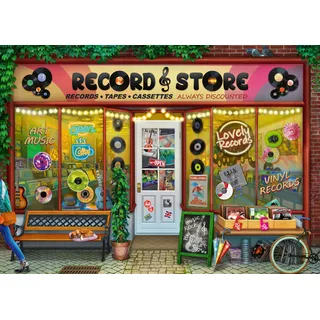 Ravensburger Vintage-Vinyl-Puzzle, 1000-teilig | Puzzle für Erwachsene und Kinder mit den Maßen 70x50 cm | Geschenk für Erwachsene und Kinder ab 14 Jahren