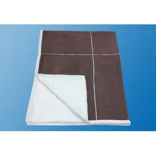 Wohndecke DREAMS "Patchwork", braun, B:150cm L:200cm, Polyester, Wohndecken, Wohndecke, Wohlige Wärme und Behaglichkeit