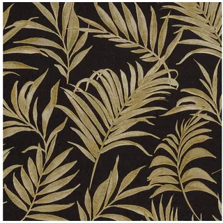 Profhome Vliestapete 791086-GU Natur Tapete Floral metallische Akzente schwarz gold, strukturiert, (1 Rolle, 5,33 qm), heißgeprägte Vliestapete, goldfarben goldfarben|schwarz 0.53 m x 10.05 m