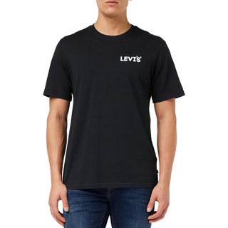 Levi's Herren Ss Relaxed Fit Tee T-Shirt,Headline Logo Cavia,L