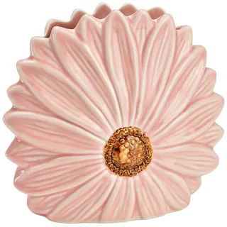 Wurm Dekovase Wurm, Vase Blütenform aus Keramik, Pink/Rosa (B/H/T) 17x16x7cm, 100429