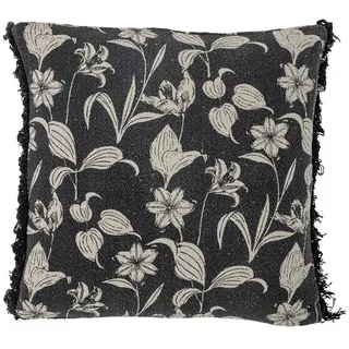 Bloomingville Mali Dekoratives Kissen 50 x 50 cm Schwarz