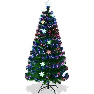 KOMFOTTEU Künstlicher Weihnachtsbaum Christbaum, Tanne, mit LED, 210 cm 210 cm
