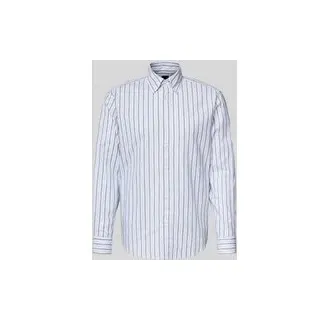 Boss Slim Fit Freizeithemd gestreift Weiß M
