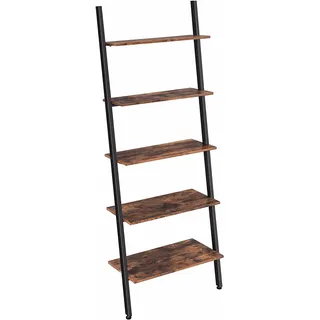 VASAGLE Bücherregal braun, schwarz 64,0 x 34,0 x 186,0 cm