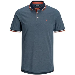 JACK & JONES Paulos Kurzarm-poloshirt Forest Night / Detail Play 1 / Slim Fit L