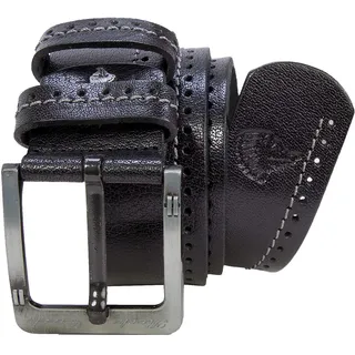 Rock Creek Designer Herren Leder Gürtel Echt Leder Herrengürtel Breit Jeansgürtel Anzuggürtel Büffelleder Accessoires G-012 Schwarz 130 - 130 cm Gesamtlänge = 115 cm Bundweite