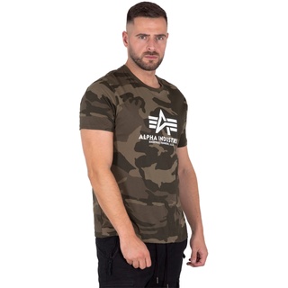Alpha Industries Basic T-Shirt Camo T-Shirt für Herren Wdl Camo 65