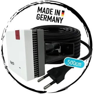 TronicXL Wandhalterung 5m Wandhalterung für W-LAN Repeater für Fritz 600 1200 1750E 2400, (Verlängerung für AVM Fritz!, Halterung Wandhalter Wand Montage WLAN Verstärker) schwarz