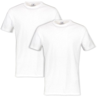 LERROS T-Shirt (Packung, 2-tlg) in klassischer Optik weiß L