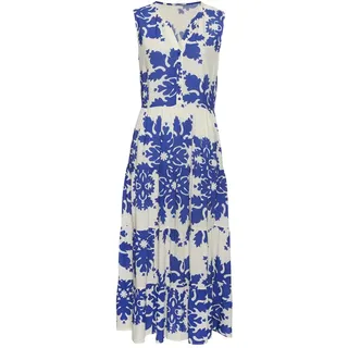 vivance by lascana Maxikleid Blau/Creme bedruckt 40