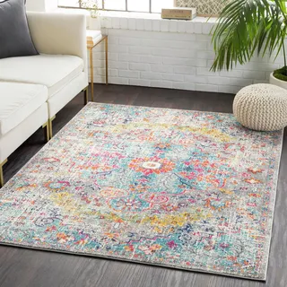 livabliss MUNICH Vintage-Teppich 80 x 150 cm Blau