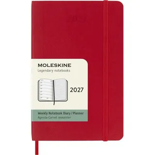 Moleskine Wochen Notizkalender 2027 rot