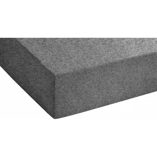 biberna 0841380 Melange-Flanell 180 x 200 - 200 x 200 cm titanium
