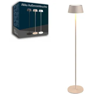 NORTHPOINT Akku LED Stehleuchte 120cm Beige