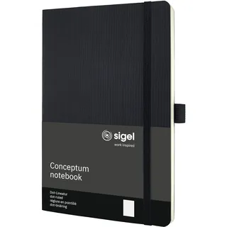 Sigel Notizbuch A5 dotted schwarz