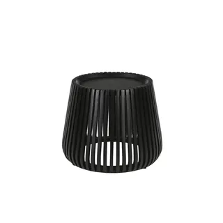 SIT Möbel Beistelltisch Schwarz Mangoholz 50 x 46 cm