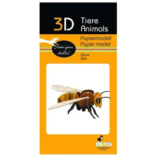 Fridolin 3D-Puzzle 3D Tiere Papiermodell - Biene, Puzzleteile