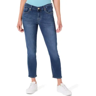7 for All Mankind Damen The Ankle Skinny Bair Duchess Jeans, Mid Blue, 27W EU - 27W