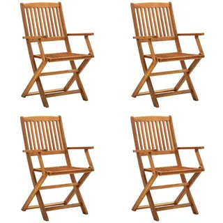 vidaXL Gartenstuhl 54 x 57 x 91 cm akazie/braun 4 St. klappbar 46338