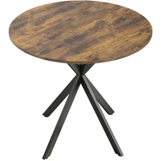Homcom Küchentisch Ø 80 cm braun