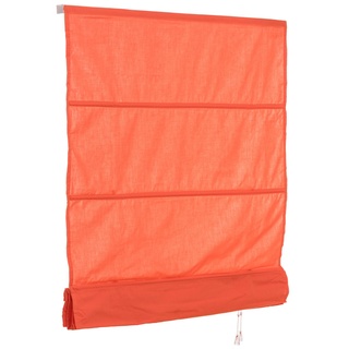 Ventanara® Raffrollo Orange einfarbig Raffgardine inklusive Montagematerial 160 x 160 cm