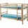 Etagenbett 90 x 200 cm Kiefer massiv lackiert natur