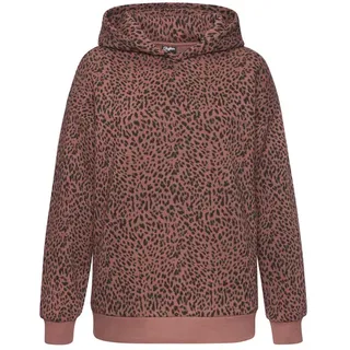 Buffalo Kapuzenpullover Leo-Optik Braun 44/46
