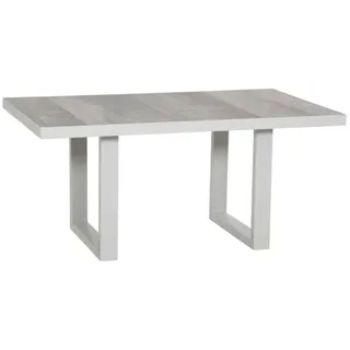 Siena Garden Corido Loungetisch 140 x 85 x 65 cm matt weiß/grau