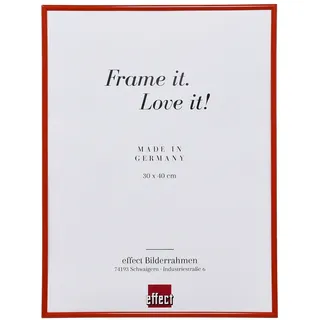 effect Bilderrahmen ART Kunststoff Rot / 42,0 x 59,4 (A2) / Normalglas / Floatgl...