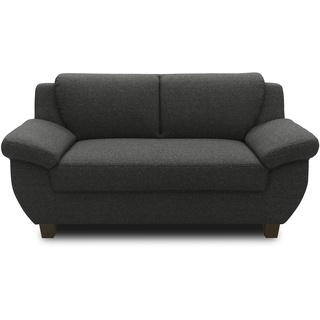 DOMO. collection Panama 2 Sitzer, Sofa, 2er Couch, Garnitur, 3-2-1, anthrazit, 159 cm