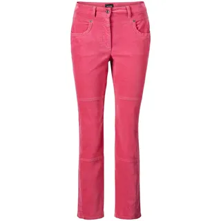 GOLDNER Schlupfhose Bequeme Samthose rosa 46