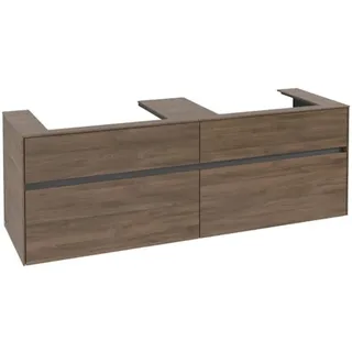 Waschbeckenunterschrank 160 x 55 cm Arizona Oak