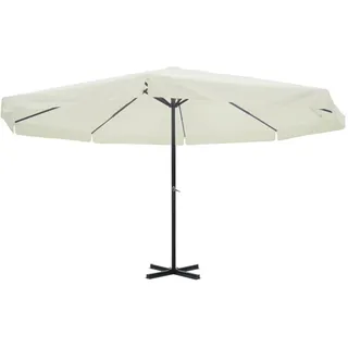 vidaXL Sonnenschirm Ø 500 cm Weiß