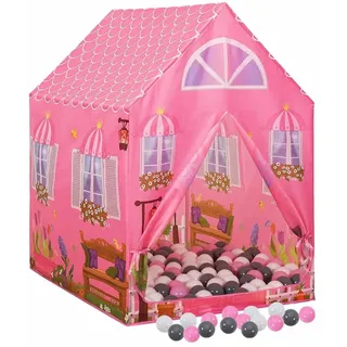 vidaXL Kinder-Spielzelt mit 250 Bällen Rosa 69x94x104 cm