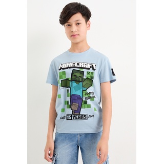 Minecraft-Kurzarmshirt, Blau, 182