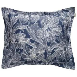 Gant Bettwäsche Gant Home Kopfkissenbezug Floral Waves Dusty Navy (80x80cm)