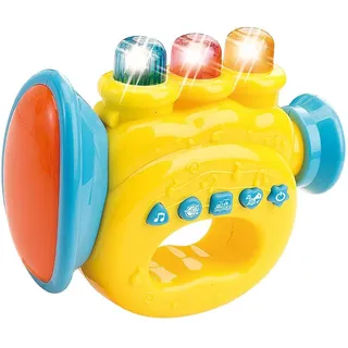 WEofferwhatYOUwant Baby Harfe – Musikspielzeug ab 9 Monaten – Mit LED-Lichtshow, Wiegenliedern & Spielmodi – Sensorische Früherziehung – BPA-frei & Tragbar – Batterien inklusive
