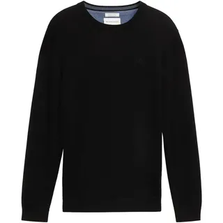 Tom Tailor 1038426 Basic Knit Pullover Black 2XL