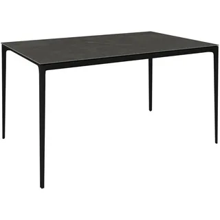 Dieter Knoll Gartentisch, Anthrazit, Metall, Stein, rechteckig, konisch, 90x73.5x140 cm, Gartenmöbel, Gartentische, Gartentische