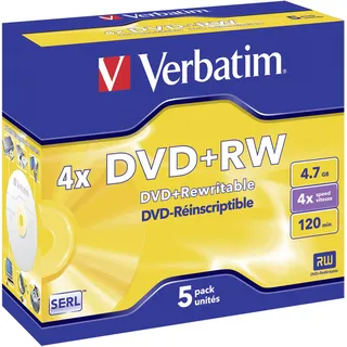 Verbatim DVD+RW 4.7GB 5er