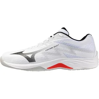 Mizuno LIGHTNING SELECT Unisex Volleyballschuh White/Black/Fiery Red 46