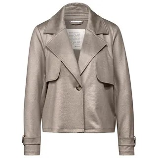 STREET ONE Damen A212413 Kurzer Trenchcoat, Breezy Beige, 38