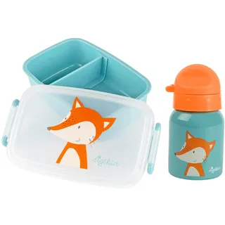 Sigikid Kindergarten-Set Fuchs Trinkflasche 250 ml & Brotdose Kinder