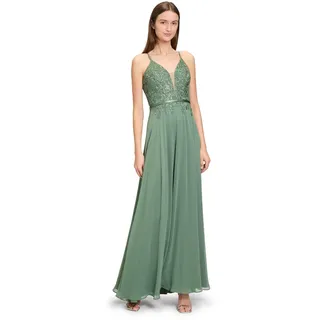 v.M. Abendkleid mit Häkelspitze, Schilf, 36