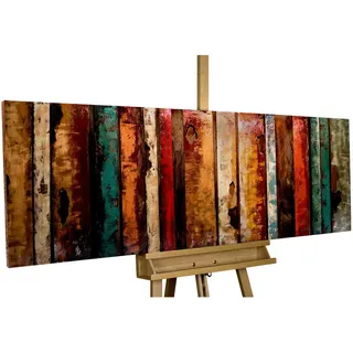 Kunstloft Metallbild, Mehrfarbig, Metall, 8.8x44 cm, Bilder und Zubehör, Wandbilder, Metallbilder