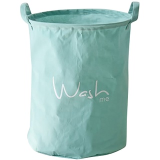 YOUJIA Groß Wasserdichter Wäschesack Wäschetruhe für Schmutzwäsche, Wäschebox aus Stoff Wäschebehälter Wäschetonne Wäschekörbe Aufbewahrungsboxen für Kinder Spielzeug Grün