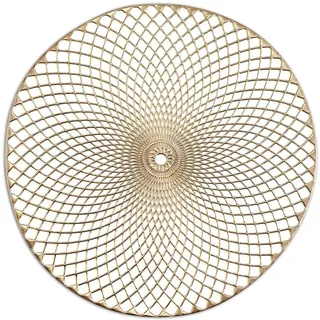 Zeller PRESENT SCHÖNER LEBEN. PRAKTISCH WOHNEN. Platzset, PVC, Gold, 38 cm, 26915