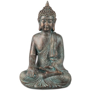 formano Buddhafigur Dekofigur Skulptur Buddha Bronze (Stück, 1 St., 1 Dekofigur) goldfarben
