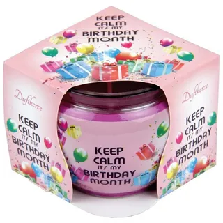 HS Candle Duftkerze (1-tlg), Kerze im Glas, Spruch-Kerze mit ca. 22 Std. Brenndauer rosa